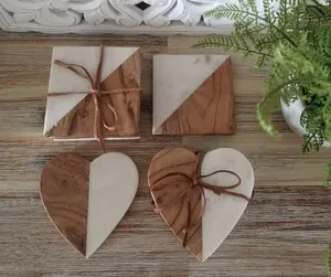 Offre Spéciale Sous-verres en marbre de luxe de haute qualité Tapis/tampons en ardoise conçus sur mesure pour les boissons à bas prix - Product Image 3