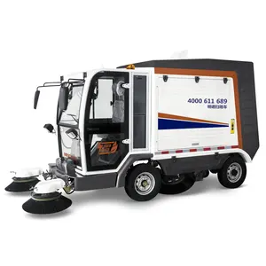 GM1900ED Full Closed Electric Auto-Dumping Big Street Sweeper Car Ride on Road Floor Sweeper