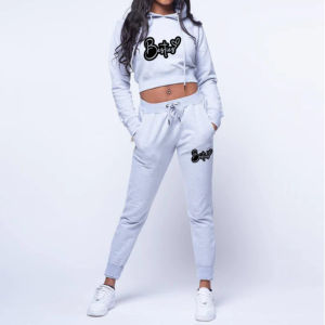 New Women Casual Hooded Full Sleeve Regular Tops All <b>Seasons</b> <b>2</b> Piece Cotton Matching Set Eco-Friendly Breathable - Product Image 5