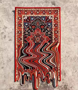 Tapis moderne personnalisable en coton 3D tufté écologique, lavable et antidérapant, fait à la main pour un usage domestique et commercial, avec logo personnalisé - Product Image 2