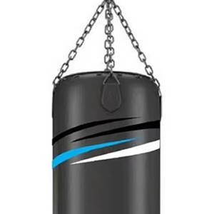 Sac de frappe lourd en cuir véritable pour fitness et boxe, rempli de sable - Product Image 5
