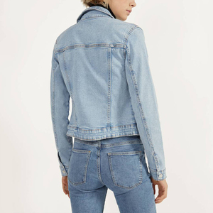 wholesale custom made new design <b>women's</b> denim <b>jacket</b> with top quality denim fabric quick dry breathable <b>jacket</b> with custom logo - Product Image 6