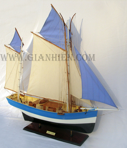 Gia nhien โมเดลเรือไม้จำลองทำจากไม้ - Product Image 3