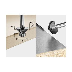 Fraise à chanfreiner Festool S8 HW D18-KL OFK à pointe en carbure - Product Image 1