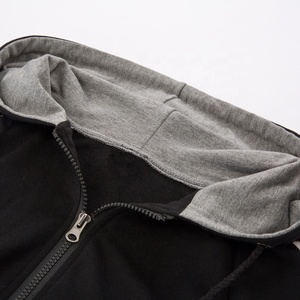 Sweat à capuche zippé en polaire pour homme, personnalisé, avec poche, mélange polyester/coton, séchage rapide et écologique - Product Image 3