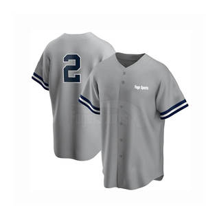 2024 haute qualité broderie personnalisée Logo Baseball Jersey vêtements de sport pour hommes en gros grande taille Option disponible - Product Image 1
