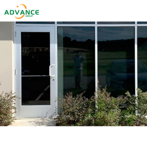 Puerta de entrada de vidrio doble de lujo con cerradura de <span class=keywords><strong>escape</strong></span> para restaurantes de hotel, espacio para eventos, puerta de tienda comercial de eficiencia energética - Product Image 6