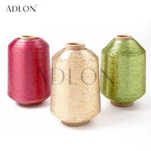 Fil métallique de type MX pour tricot et tissage, couleurs riches, brillant, pour couture, antibactérien, haute résistance, vente en gros - Product Image 1