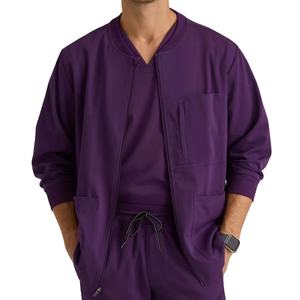 Veste de travail médicale pour hommes, manches longues, uniforme d'hôpital, tissu léger et respirant, vêtements de travail médicaux OEM ODM - Product Image 2