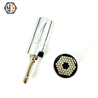Douille universelle Outil de clé à molette noire Jeu d'adaptateurs Magic Grip 1/4 "-3/4" (7mm-19mm) Douille universelle