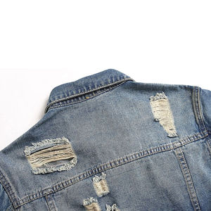 แจ็กเก็ตยีนส์ฟอกสไตล์วินเทจของผู้ชายแจ็คเก็ตฤดูหนาว - Product Image 4