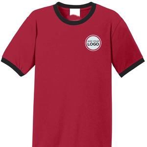 เสื้อยืดผู้ชายแขนสั้นคอกลมผ้าคอตตอนสำหรับ100% เสื้อยืดแขนสั้นสำหรับใส่เล่นกีฬาออกแบบโลโก้ได้ตามต้องการ - Product Image 4