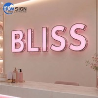 Fabricant d'origine – Lettres murales 3D élégantes – Enseigne LED personnalisée pour magasin – Panneaux lumineux sur mesure pour studio, boutique, intérieur et extérieur