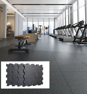 Tappetino in gomma EPDM tappetino per pavimenti ad incastro per uso palestra 50mm * 50mm con 20 15mm di spessore cuscinetto