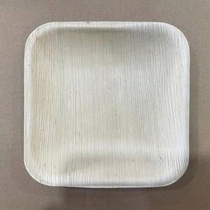 Assiettes jetables 100% compostables en feuille de palmier et bambou |   Assiettes en feuilles de palmier - Product Image 3