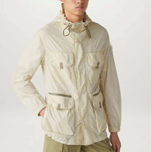 Chaqueta de Invierno Impermeable y Transpirable para Hombre, con Cuello Alto y Logotipo Frontal, Tejido de Nailon/Poliéster, Resistente al Viento - Product Image 3