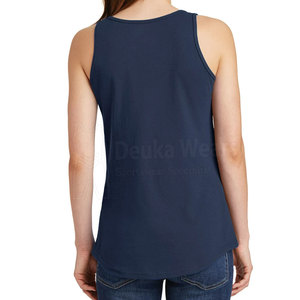 Débardeur pour femme à col rond, extensible, absorbant l'humidité, nouvelle mode, sur mesure, fabriqué en coton, pour une utilisation en extérieur - Product Image 4