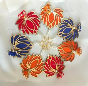 ที่แขวนบัวตกแต่ง ganpati ฉากหลังวัดแขวนตกแต่งผนังตกแต่งงานแต่งงานตกแต่งบ้านขายส่ง - Product Image 3