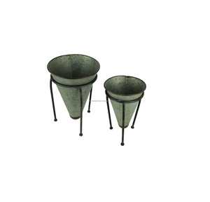 Maceta galvanizada para decoración de jardín, macetas de METAL, precio al por mayor - Product Image 5