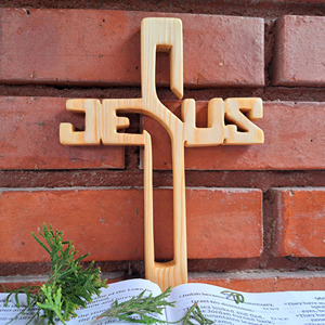 Mejor venta de madera Santa Cruz al por mayor cristiano católico Jesús religioso espiritual regalos de madera holycross - Product Image 6