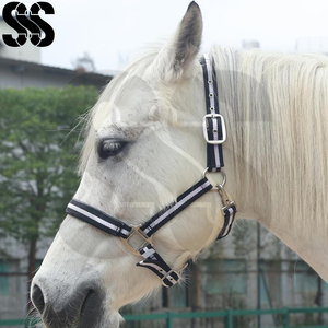 Cómodo Collar de Caballo Ecuestre con Acolchado Suave y Elegante, Collar de Cabeza Ajustable de Nailon de Alta Calidad y Duradero, Genuino - Product Image 3