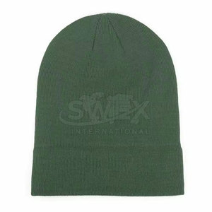 Services OEM, bonnets en jacquard classiques et élégants en tissu de laine avec logo personnalisé, bonnets d'hiver - Product Image 3