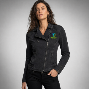 Veste en jean pour femme, collection hiver 2026, en coton imprimé, design personnalisé, respirante, prix raisonnable, vente en gros - Product Image 1