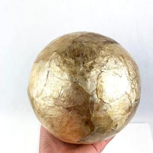 Sphères de mosaïque rondes jaunes boule de nacre incrustée boules décoratives bas prix intérieur décor à la maison - Product Image 5