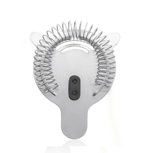 Professional Commercial Bar Tools Custom Logo Stainless Steel Cocktail <b>Strainer</b> Fine <b>Mesh</b> Portable Metal <b>Strainer</b> for Wine Bar - Product Image 1