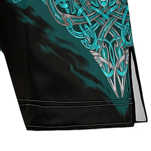 Pantalones cortos de MMA personalizables con logotipo, pantalones cortos de boxeo elásticos cómodos directos de fábrica para ropa de artes marciales - Product Image 5