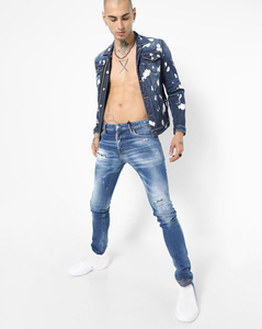 Veste en jean tendance High Street pour hommes Design unique respirant avec jean d'hiver unisexe en toile de haute qualité - Product Image 2