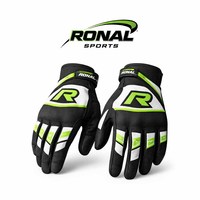 Guantes de Carreras MX Unisex Personalizados, de Dedo Completo, Resistentes al Desgaste, Elásticos, de Verano, de Algodón con Recubrimiento de Poliuretano, Cierre de Hebilla, para Motocicleta