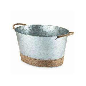 Atractivas Macetas Galvanizadas, Juego de 2, para Decoración de Balcón y Jardín, para Decoración de Casa de Campo, Fabricante de Macetas Decorativas - Product Image 6