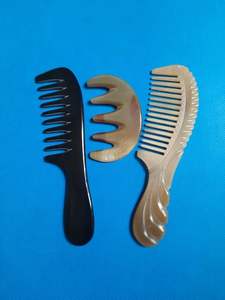 ASSISTANCE Peigne en corne de buffle pour cheveux Peigne d'extension de cheveux Couleur pleine corne naturelle pour cheveux avec la meilleure qualité au Vietnam - Product Image 3
