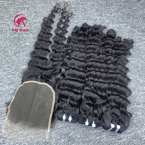Los mejores vendedores de cabello humano crudo 100%, venta al por mayor, trama de onda de agua camboyana vietnamita en estilo natural, ventas al por mayor, ondulado rizado Genius - Product Image 4