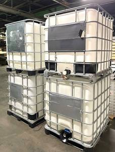 Contenedor IBC de Polipropileno de 1000L, Tanque de Almacenamiento de Nitrógeno Líquido con Bomba, Palé y Válvula de Descarga - Product Image 4