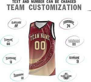 Equipo de baloncesto deportivo para hombre personalizable, uniforme de club de equipo con diseño de sublimación, opción de talla grande - Product Image 3