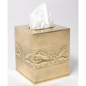 Dernier modèle arrivée boîte en métal de couleur noire avec une conception unique porte-papier de soie de haute qualité décorations de table - Product Image 2