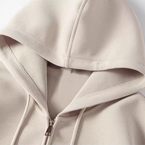 Sudadera con capucha para hombre con estampado personalizado, sudadera de talla grande de alta calidad, sudaderas holgadas con cremallera de color sólido - Product Image 2