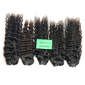 100% Remy Cuticule Aligné Extensions de Cheveux Humains Vierges Double Trame Machine Bouclés Temple Indien Bundles de Cheveux Humains - Product Image 6