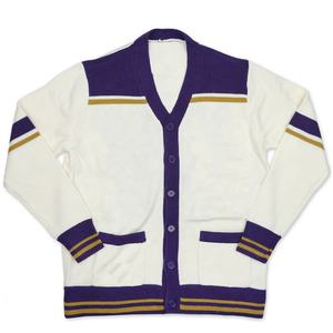 Cárdigans Universitarios de Alta Calidad, Suéteres de Punto Unisex con Botones, Cuello en V, Mangas Largas - Product Image 1