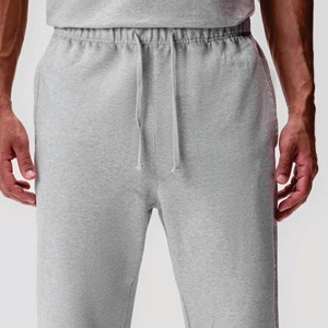 Pantalones informales con logotipo personalizado para hombre, pantalones de chándal informales con cintura elástica, pantalones de chándal lisos de pierna recta holgados - Product Image 6