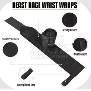 สายรัดข้อมือ2025สำหรับงานหนักสำหรับการฝึกในยิมสายรัดยางยืดที่แข็งแรงสำหรับการยกข้อมือ - Product Image 3