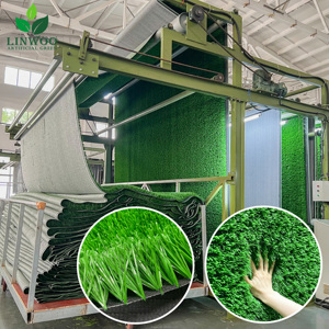 Linwoo <span class=keywords><strong>2025</strong></span> Giao hàng nhanh bán buôn UV kháng 50 mét bóng đá cỏ bóng đá nhân tạo <span class=keywords><strong>Turf</strong></span> cho sân bóng đá - Product Image 6