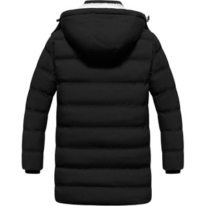 Women Puffer Jacket Glossy Finish Plain Dyed Warm Insulated Winter Outerwear Lightweight Padding Windproof Breathable Quick Dry - Product Image 2
