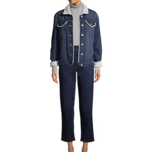 New Design Top Selling Premium Quality <b>Women</b> Jeans <b>Jacket</b> Solid Color Streetwear <b>Lightweight</b> <b>Women</b> Jeans <b>Jacket</b> - Product Image 6