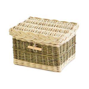 Open weave wicker <b>ashes</b> casket for <b>pet</b> round natural rattan memorial urn basket rustic lightweight eco friendly <b>keepsake</b> - Product Image 6