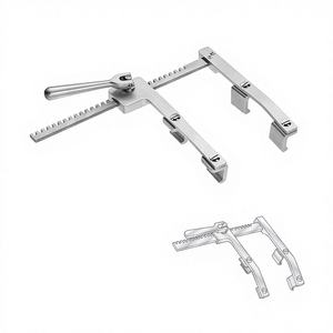 Morse Favaloro Rib Spreader Brazos curvos 275mm Instrumentos quirúrgicos de acero inoxidable Torácica Costilla Retractor Fabricante Pakistán - Product Image 1