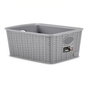 Cesto de Basura Alto Stefanplast ELEGANCE 25x19x10cm Gris Piedra, Cesta de Almacenamiento de Alta Calidad - Product Image 2