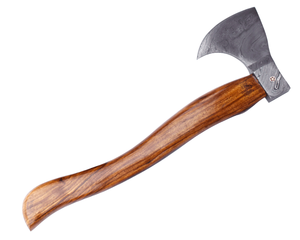 ขวานดามัสกัสเหล็กพร้อมด้ามไม้สไตล์ขวานสำหรับตั้งแคมป์ - Product Image 3